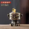 Incensário Explosivo de Liga de Sanxingdui Sândalo Pera Ganso Tenda Incenso Fragrante Cerimônia do Chá Incensário Criativo Ornamentos Zen para Casa Interior