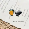 Colgante Ins Naranja Plátano Piña Lichi Durian para Pulsera Collar Hecho a Mano DIY Cadena de Teléfono Móvil con Cuentas Accesorios