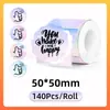 Papel Térmico de Impresión Gradiente Transfronterizo Pegatinas Selladoras Coloridas Phomemo M110/220 Papel Térmico Autoadhesivo para Etiquetas