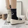 Calcetines de Cara Sonriente para Mujer, Estilos de Primavera, Otoño e Invierno, Calcetines de Media Pantorrilla, Modernos Calcetines Deportivos de Algodón Absorbentes de Sudor Negros y Blancos, Versátiles para Todas las Estaciones