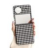 Adecuado para funda plegable a cuadros OPPOFindN3Flip funda protectora rígida de mica de cuero cuero VIVOXFlip