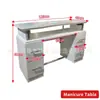Fabricante de Mesa para Uñas Venta Directa Nueva Mesa para Uñas Simple Moderna Celebridad de Internet Mesa para Uñas Individual Gabinete de Secado Comercial para Belleza con Luz