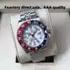 Laojia Gmt Greenwich Anillo de Cola Reloj Mecánico Reloj para Hombre Aaa Alta Calidad Anillo de Sprite Reloj de Pulsera