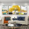 Decoração de Sala de Estar Triptico de Porcelana de Cristal Pintura de Parede para Fundo de Sofá Minimalista Moderno Decoração Suave Empresa Especializada em Venda por Atacado de Fábrica