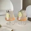 Vaso Alto Estilo Ins, Vaso para Café Americano Helado, Vaso para Bebidas Frías, Vaso para Refresco y Agua Mineral con Gas, Vaso para Bebidas, Vaso para Cócteles