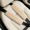 Almohadilla de Hombro para Cinturón de Seguridad de Imitación de Piel de Conejo Felpa Suave Cubierta de Cinturón de Seguridad para Coche Protector de Hombro para Coche Cubierta Protectora Antiestrangulamiento
