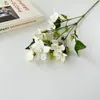 Lirio de Simulación Pastoral Europea Fresco Lirio Boda Hogar Fotografía Decoración Flores Falsas Fábrica Venta al por Mayor