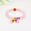 Populares en el comercio exterior, pulseras de cuentas hechas a mano para hombres y mujeres para aliviar la ansiedad, pulseras de la suerte del zodíaco de cristal natural europeas y americanas