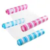 Balsa flotante inflable transfronteriza modelo nuevo hamaca para piscina balsa flotante plegable a rayas cama flotante inflable con red sillón flotante