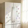 Imanes Redondos de Vidrio para Refrigerador Cielo Estrellado Invernal Ciervo Pingüino Oso Polar Escena de Nieve Decoración del Hogar Imanes Regalo Souvenir