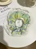 Ventas Directas de Fábrica Bufanda Cuadrada Estilo Coreano Anillo de Salchicha Anillo para el Cabello de Intestino Grande Anillo Cuadrado para el Cabello con Flor Anillo para el Cabello Cuerda para la Cabeza Anillo para el Cabello