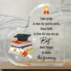 Adornos y Figures de Acrílico Transfronterizos, Regalos de Acrílico en Forma de Corazón de Amazon para Maestros y Compañeros Durante la Temporada de Graduación, En Stock