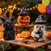Decorações de Halloween Transfronteiriças, Adereços de Decoração de Atmosfera de Abóbora, Artesanato Fofo de Resina, Enfeites de Feriado de Abóbora