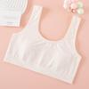 Roupas Íntimas Infantis em Desenvolvimento, Sutiã Confortável Esportivo com Bojo Fixo para Meninas Mais Velhas, Aluna do Ensino Fundamental