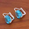 Venta caliente transfronteriza aretes de zirconita redondos de 12 mm aretes de moda europea y americana de alto sentido para el verano pendientes 2024