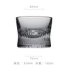 Vaso de Cristal de Whisky en Relieve Rosa Taza de Vino Doméstica Creativa Nueva Taza de Licor Especial de Cintura para Bar