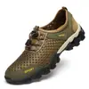 Zapatos Hombre 2025 Verano Nueva Moda Zapatos Casuales de Malla Transpirable Huecos Transpirables Zapatos para Exteriores para Vadear