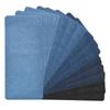 Zhaoshun patch de jeans cor sólida retangular autoadesivo patch de tecido patch para buraco em roupa fábrica atacado