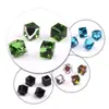 Agite o som rede de mão rápida vermelha plana três-dimensional quadrado prego broca brincos material de produção cristal vidro Broca quadrada cor colorida
