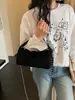 Yuantong Bolso Pequeño Bolso Almohada de Felpa Gamuzada Versátil para Mujer Bolso de Hombro Cruzado de Nicho de Gama Alta Bolso de Mano de Moda para el Trabajo