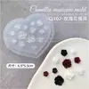 Flor de hielo para arte de uñas, molde de lirio de hielo, flor de rosa artística de silicona, tulipán tallado, flor de magnolia, molde de uñas de alta transparencia