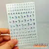 Cara Cara Autoadhesivo Maquillaje Pegatina Ceja Diamante Pegatina Bola de Diamante Niños Mariposa Tul Hilo de Seda Escenario Actuación