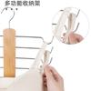 Percha Colgante de Madera Maciza Más Vendida de Amazon Plegable Multifuncional de Madera para Colgar Ropa Interior Estante de Almacenamiento Multicapa para Brasieres