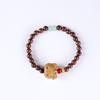 Terço de sândalo verde natural Pulseira de mão gatinho Pulseira boneca Hello Kitty feminina pulseira de mão gatinho adorável atacado