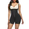 Ropa interior moldeadora de una pieza estilo europeo y americano transfronteriza con cremallera y botones a presión, Corsé modelador corporal, Body reductor, Pantalones con encaje y elevación de glúteos