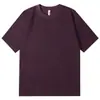 Nova Camiseta Sorona de Manga Curta 260g, T-shirt de Cor Sólida Antibacteriana de Manga Curta para o Verão, Gola Redonda Solta de Seda Ice