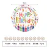 Novas Velas de Aniversário Infantis com Letras Tema Branco Decoração Atmosférica Suprimentos para Festivais Conjuntos de Festa Europeus e Americanos