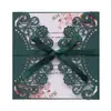Tarjeta de felicitación hueca de encaje para boda, Día de San Valentín, Invitación de boda y compromiso, Invitación dorada, Fábrica, En stock