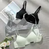 Ropa Interior para Niñas de Venta Caliente en Comercio Exterior Transfronterizo, Sin Alambres, Cómodo, Transpirable, Sujetador Delgado, Sujetador Push-Up Sencillo
