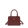2026 Primavera Diseño Casual Moderno Simple Casual Patrón Tejido Retro Portátil de Hombro Cruzado Bolso Cuadrado Pequeño para Mujer