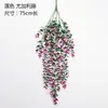 Decoração de Parede Artificial de Rattan Eucalipto Transfronteiriça Planta Verde Simulação Decoração de Casa Exterior Flor Planta Suspensa Falsa Cipó