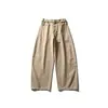 Yidao Vintage 26 Primavera Nueva Colección Retro Americano Diseño de Cinturón Color Sólido Simple Holgados de Pierna Ancha Pantalones Curvos Caídos