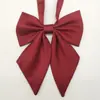[Set de Plumas Mate] Pajarita Roja Flor de Cuello para Mujer Estilo Japonés Estilo Universitario Pajarita Jk Traje de Marinero