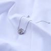 Pulsera de plata de ley S925 con diseño de luna y principito, nueva y sencilla pulsera de diamantes de moda, estilo coreano, elegante pulsera combinable.