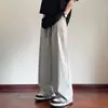 Pantalones Casuales de Seda de Hielo Delgados de Secado Rápido para Hombre de Verano, Pantalones Rectos de Caída Suelta, Pantalones Largos de Pierna Ancha Cleanfit para Hombre
