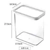 Tanque colgante sellado de grado alimenticio, tanque de almacenamiento de granos de gran capacidad, rectangular, transparente, a prueba de humedad, caja de conservación de alimentos frescos.