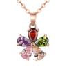 Cassie Jewelry Colar de Aço Titânio com Diamante Colorido Feminino Design de Nicho Sentido de Luxo Leve Corrente para Clavícula Feminina Simples Elegante