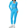 Conjunto de traje de yoga ajustado transfronterizo, cárdigan, conjunto de ropa deportiva para correr, secado rápido, ropa de fitness, conjunto de tres piezas 5112