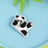 Broche de panda lindo estilo caricatura china, broche de acrílico, pegatina para funda de teléfono, accesorios y adornos DIY