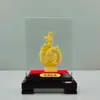 Serpente Dourada Traz Riqueza e Tesouro Enfeites Veludo Areia Artesanato Dourado Presentes de Inauguração Enfeites de Alto Padrão Presentes dos Doze Signos Reunião Anual da Empresa