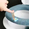 Cojín para asiento de inodoro para uso doméstico en invierno, funda de inodoro engrosada adecuada para todas las estaciones, cojín de asiento de anillo para inodoro, almohadilla suave para inodoro