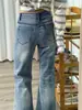 Jeans acampanados retro americanos para mujer, nuevo estilo primavera y otoño 2026, únicos y elegantes, modernos jeans acampanados de longitud completa