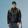 Jaqueta Leve com Patchwork de Nylon 10D Repelente à Água com 90% de Penugem de Pato Branco para Esportes e Caminhada