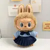 [Solo Ropa de Bebé] Ropa de Reemplazo para Muñeco de Peluche de Vinilo Labubu de 38 cm Falda Mokoko para Muñeco Labubu