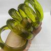 Puesto mayorista de fábrica drenaje en vivo ámbar imitación cera de abeja roja pulsera resina pulsera pulsera pulsera pulsera