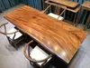 Mesa de Centro de Madera Maciza de Nogal Tablero Grande Mesa de Té Mesa de Centro Estilo Chino Nuevo Escritorio Simple Mesa de Comedor Escritorio de Oficina Tronco Bahu Mesa de Conferencias
